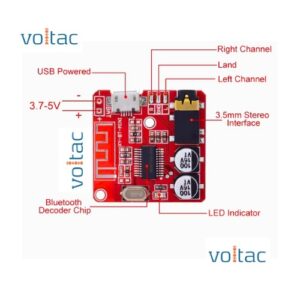 Bluetooth Audio Decoder Circuit Board Stereo Receiver